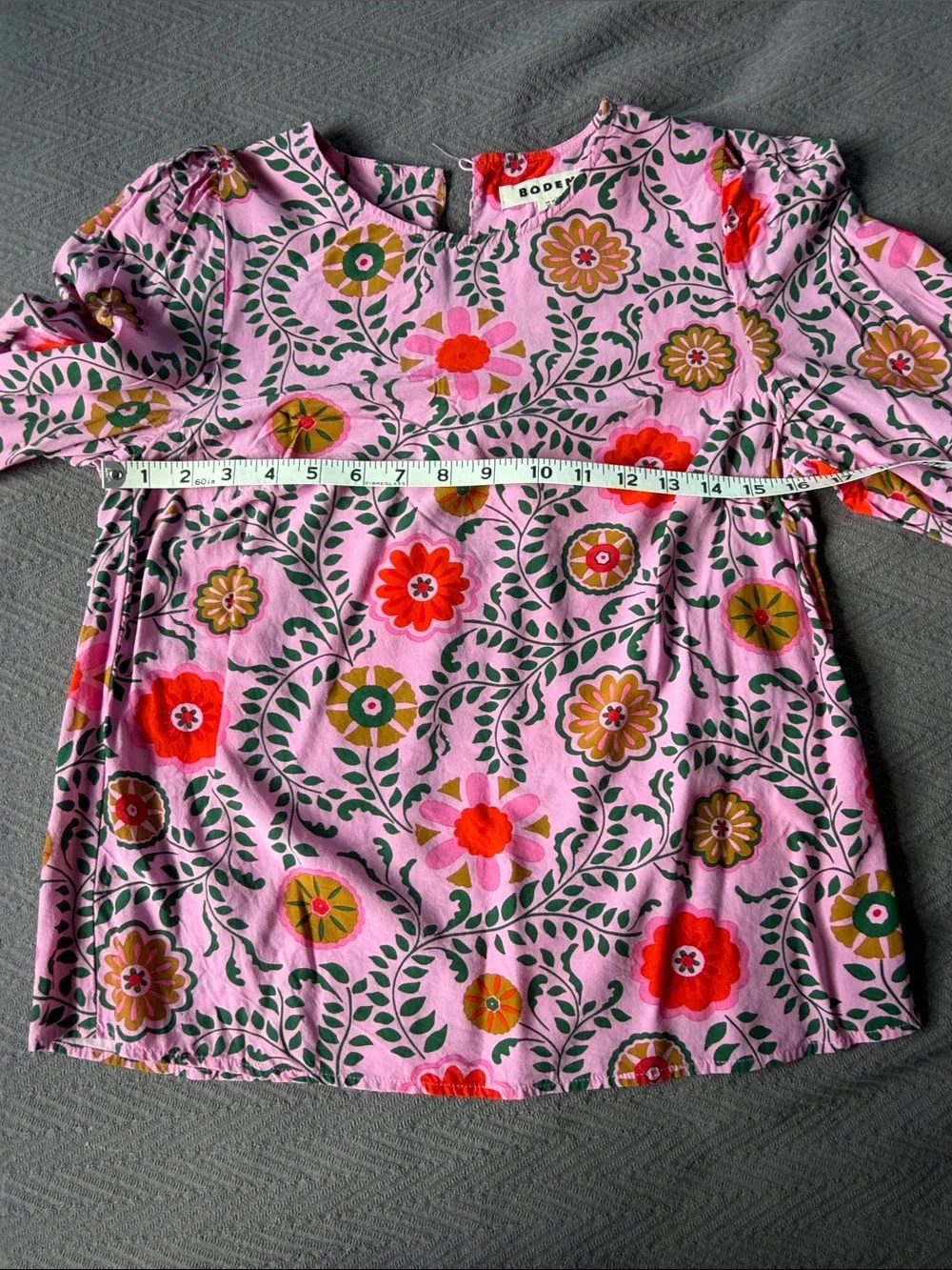 Boden Pink Floral with long sleeves